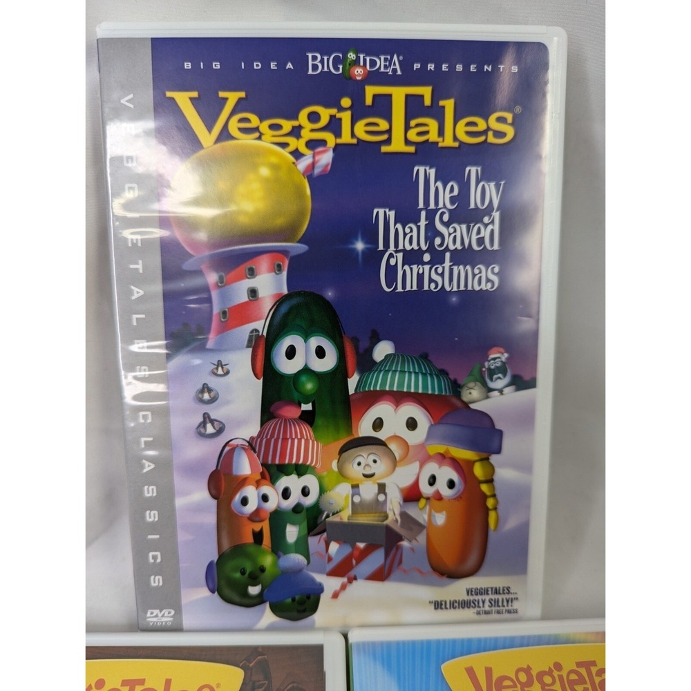 Veggie Tales DVD‎ Lot Toy Saved Christmas Minnesota Cuke Wizard of Ha's - Picture 2 of 7
